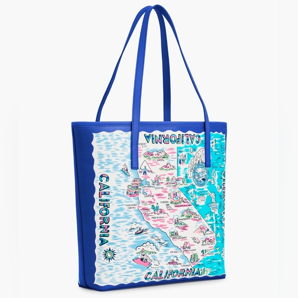 Talbot's Blue California Tote Bag